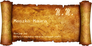 Meszko Maura névjegykártya